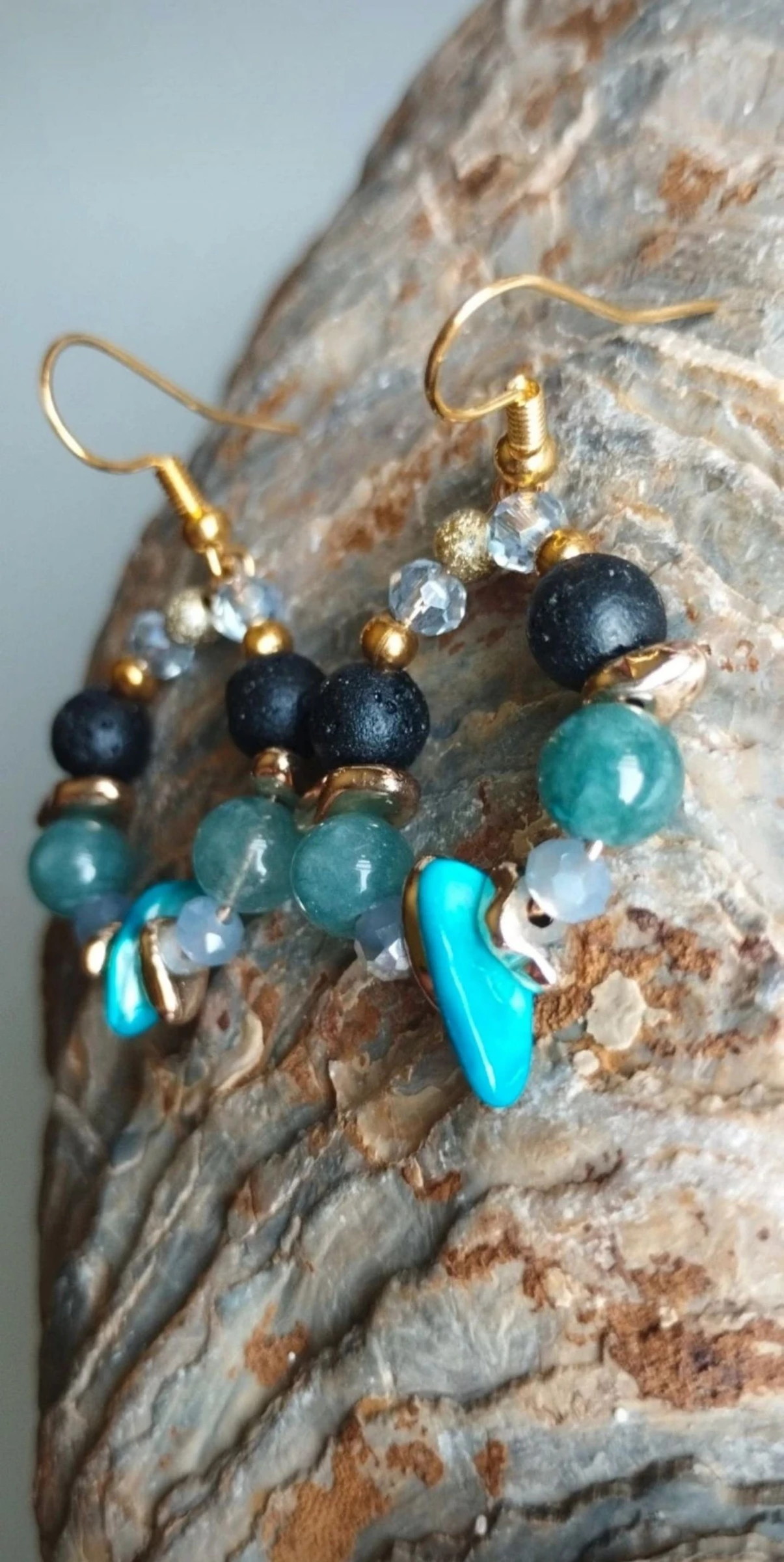 1 x 10€🌟  2 x 16€🌟 ❤️‍🔥🎁🧸🫴🏼Magnifiques Boucles d'Oreilles Artisanales en Minéraux Naturels🫴🏼🧸🎁❤️‍​ – photo 10